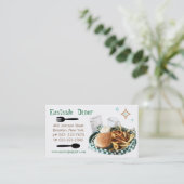 カスタムなダイナー、デリカテッセンまたはカフェの名刺 名刺 (スタンド正面)