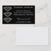 カスタムなダイヤモンドのジュエリー 名刺 (正面/裏面)