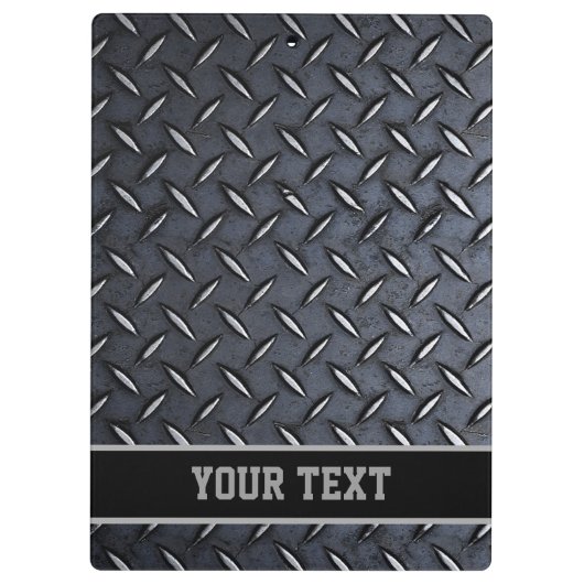 カスタムなダイヤモンドのプレートのデザインのクリップボード クリップボード (裏面)