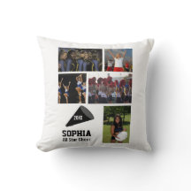 カスタムなチアリーティングの写真のコラージュの名前のチーム年