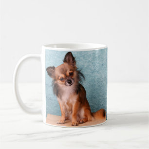 カスタムなチワワ犬の写真 コーヒーマグカップ