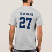 カスタムなチーム野球のTシャツ Tシャツ (裏面)