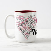 カスタムなツートーンAVMの戦士のマグ ツートーンマグカップ (左)