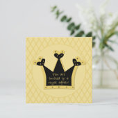 カスタムなティアラの王室のな出来事の誕生日の招待状 招待状 (スタンド正面)