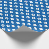 カスタムなテニスのテーマの誕生会の包装紙 ラッピングペーパー (角)