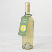 カスタムなテニスのテーマの誕生会 ボトルネックタグ (アングル)