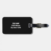 カスタムなテニス選手のギフト旅行荷物のラベル ラゲッジタグ (裏面横)