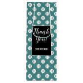 カスタムなテニス・ボールパターンワイン・ボトルのギフトバッグ ワインギフトバッグ (正面)