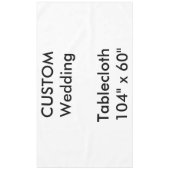 カスタムなテーブルクロス104" x 60" テーブルクロス (正面)