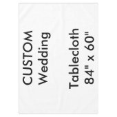 カスタムなテーブルクロス84" x 60" テーブルクロス (正面)