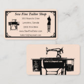 カスタムなテーラー/裁縫婦の名刺 名刺 (正面/裏面)