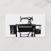 カスタムなテーラー/裁縫婦の名刺 名刺 (裏面)