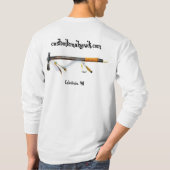 カスタムなトマホーク-着色されたトムか得られた煙か。 Tシャツ (裏面)
