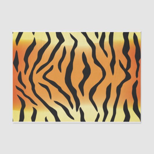 カスタムなトラのストライプのティッシュペーパー 薄葉紙 (正面)