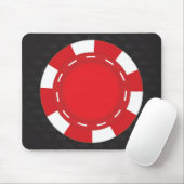 カスタムなトランプのポーカーのマウスパッドの赤 マウスパッド (マウス)