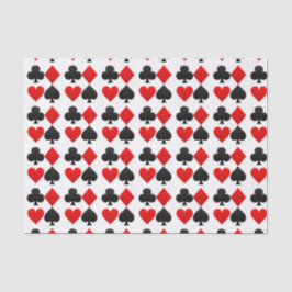 カスタムなトランプまたはベガスまたはトランプのポーカーのハートのティッシュペーパー 薄葉紙