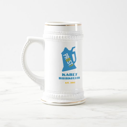 カスタムなドイツビールジョッキとの大きいイベントを焼いて下さい ビールジョッキ (左)