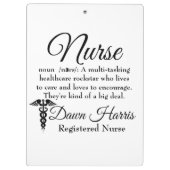 カスタムなナースのクリップボード クリップボード (裏面)