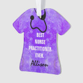 カスタムなナースの従業者は上の聴診器をごしごし洗います オーナメント (正面)