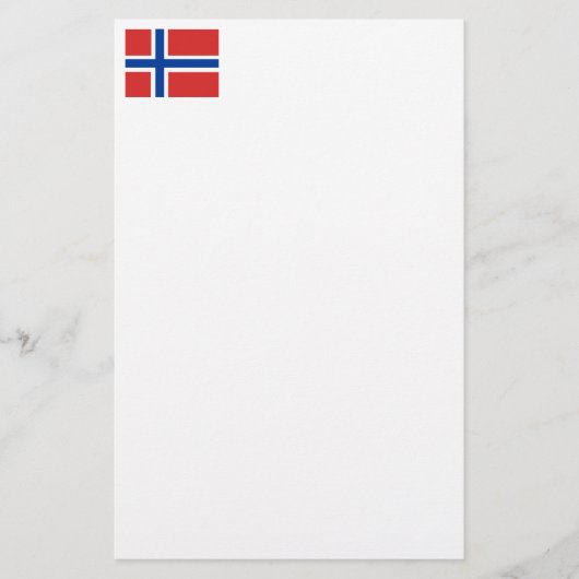 カスタムなノルウェーの旗(Norske Flagg) 便箋 (正面)