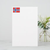 カスタムなノルウェーの旗(Norske Flagg) 便箋 (スタンド正面)