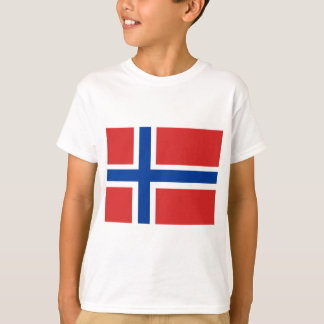 カスタムなノルウェーの旗(Norske Flagg) Tシャツ