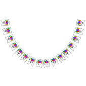 カスタムなハッピーバースデーの気球のパーティーの旗布の旗 バンティングフラッグ (全)