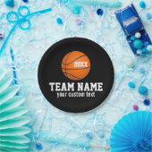 カスタムなバスケットボール選手及びチーム一流のジャージー#年 ペーパープレート (パーティー)