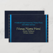 カスタムなバーの(ユダヤ教の)バル・ミツバーの披露宴カード エンクロージャーカード (正面/裏面)