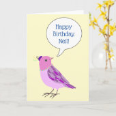 カスタムなバースデー・カードのパーソナライズでおもしろいな誕生日 カード (黄色い花)