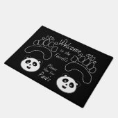 カスタムなパンダのドアマットは一流のワイプの足を加えます ドアマット (アングル)