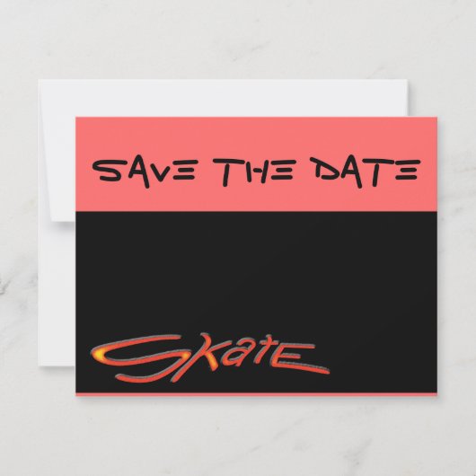 カスタムなパーティの招待状 セーブザデート (正面)