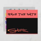 カスタムなパーティの招待状 セーブザデート (正面/裏面)