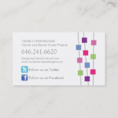 カスタムなパーティーのプランナーの名刺 名刺 (裏面)