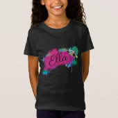 カスタムなヒップホップのダンサーのTシャツは個人化なります Tシャツ (正面)