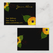 カスタムなヒマワリの名刺 名刺 (正面/裏面)