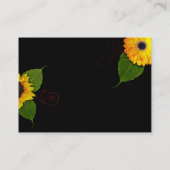 カスタムなヒマワリの名刺 名刺 (裏面)