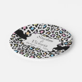 カスタムなヒョウのプリント数々のな色の紙皿 ペーパープレート (アングル)
