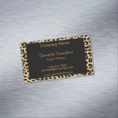 カスタムなヒョウパターン磁気名刺 マグネット名刺 (インサイチュ)