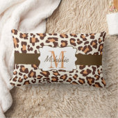 カスタムなヒョウブラウン、タンのクリーム色の腰神経の枕 ランバークッション (ブランケット)