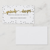 カスタムなビジネスロゴの例 名刺 (正面/裏面)