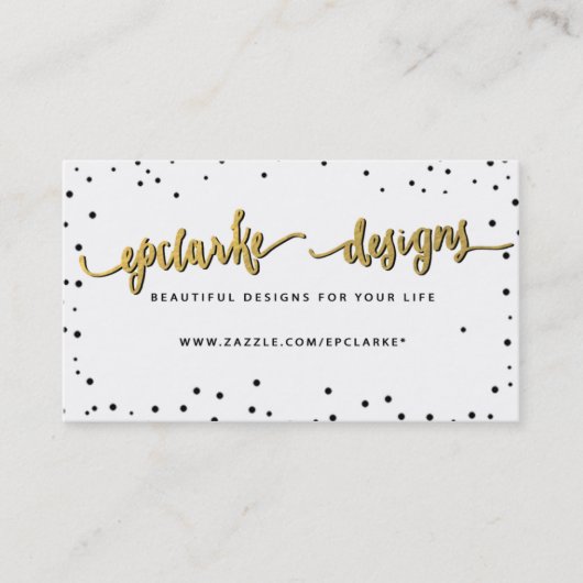 カスタムなビジネスロゴの例 名刺 (正面)