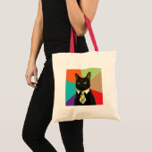 カスタムなビジネス猫のバッグ トートバッグ (正面(商品))