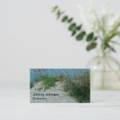 カスタムなビーチの砂丘の建築業者ペインター 名刺 (スタンド正面)