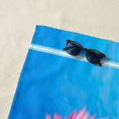 カスタムなビーチタオルの馬跳びのしぶき ビーチタオル (インサイチュ)