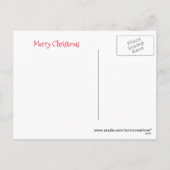 カスタムなピットブルのクリスマスの郵便はがき シーズンポストカード (裏面)