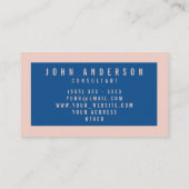 カスタムなファッションの淡い色のなミズキおよびLapisの青い設定 名刺 (裏面)