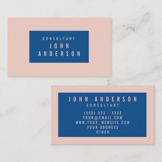 カスタムなファッションの淡い色のなミズキおよびLapisの青い設定 名刺 (正面/裏面)