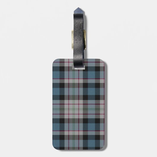 カスタムなファーガソンのタータンチェック格子縞の荷物のラベル ラゲッジタグ (裏面縦)