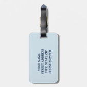 カスタムなフィジカルセラピー ラゲッジタグ (裏面縦)